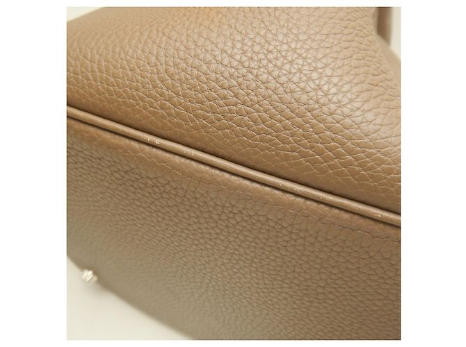 Hermès Bolso Hermes Picotin Lock MM Gris pardo - vista 13