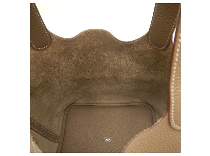 Hermès Bolso Hermes Picotin Lock MM Gris pardo - vista 18