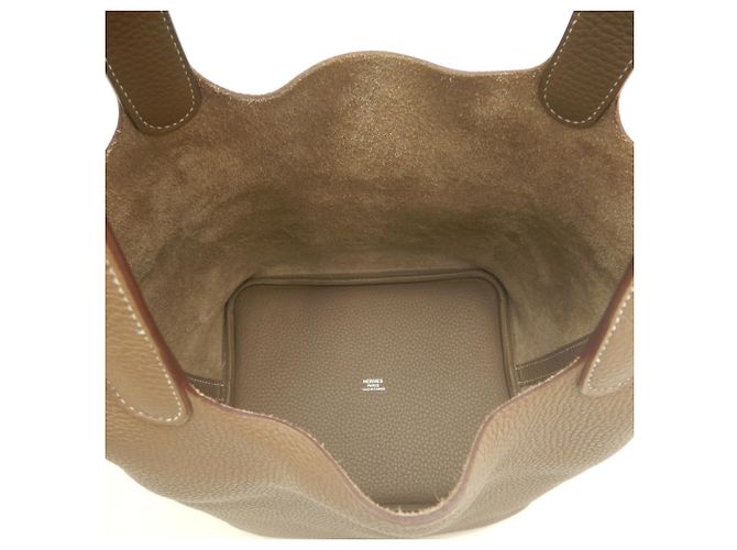 Hermès Bolso Hermes Picotin Lock MM Gris pardo - vista 5