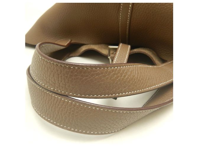 Hermès Bolso Hermes Picotin Lock MM Gris pardo - vista 9