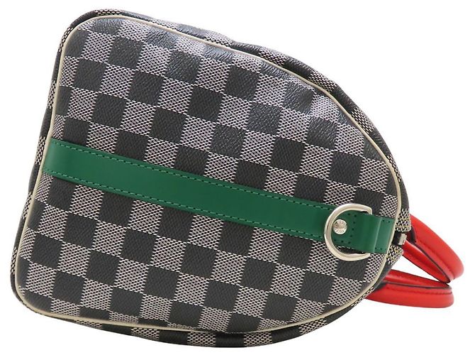Borsa Louis Vuitton Damier Speedy Bandoulière Nero Multicolore - vista 3