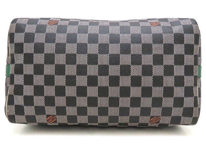 Borsa Louis Vuitton Damier Speedy Bandoulière Nero Multicolore - vista 4