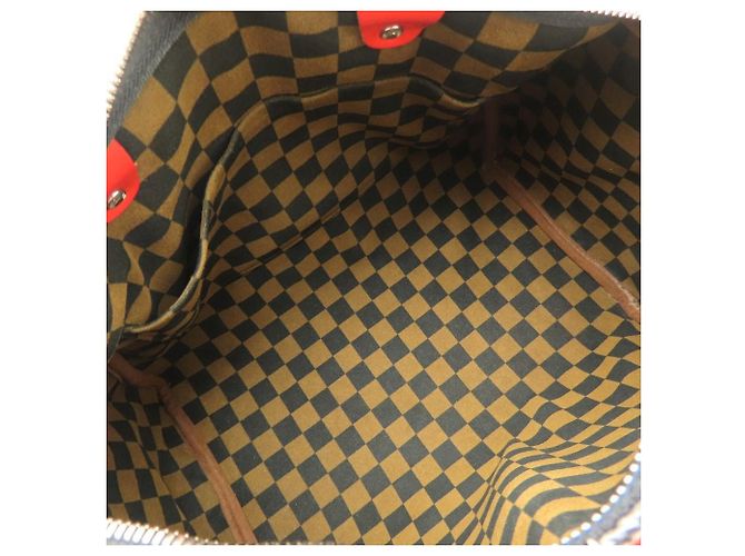 Borsa Louis Vuitton Damier Speedy Bandoulière Nero Multicolore - vista 6