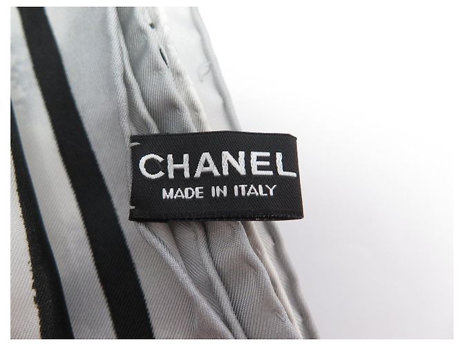 NEU CHANEL 31 RU CAMBON CC LOGO QUADRATISCHES TUCH 90 SEIDE BOX SILK SCARF - Ansicht 10