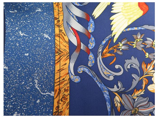 Hermès FOULARD HERMES PIERRES D'ORIENT ET D'OCCIDENT ZOE PAUWELS CARRE 90 CM Blu - vista 13