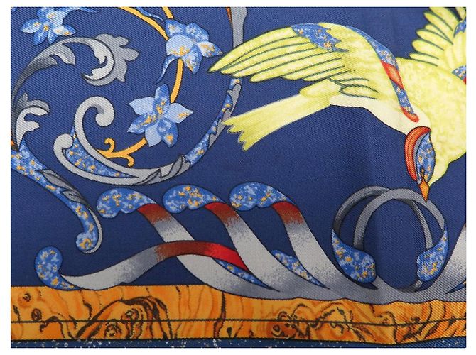 Hermès FOULARD HERMES PIERRES D'ORIENT ET D'OCCIDENT ZOE PAUWELS CARRE 90 CM Blu - vista 16