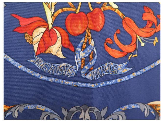 Hermès FOULARD HERMES PIERRES D'ORIENT ET D'OCCIDENT ZOE PAUWELS CARRE 90 CM Blu - vista 8