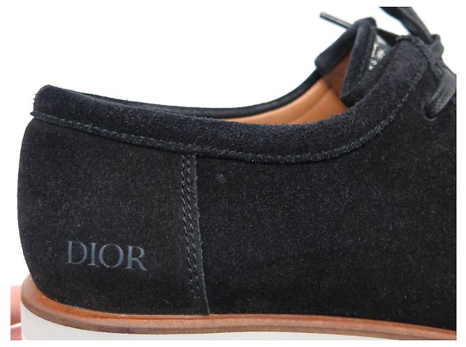 Autre Marque SAPATOS DIOR BATEAUX 3DE311ZHQ 41 IT 42 FR DERBY EM LONA OBLIQUE Preto - vista 10