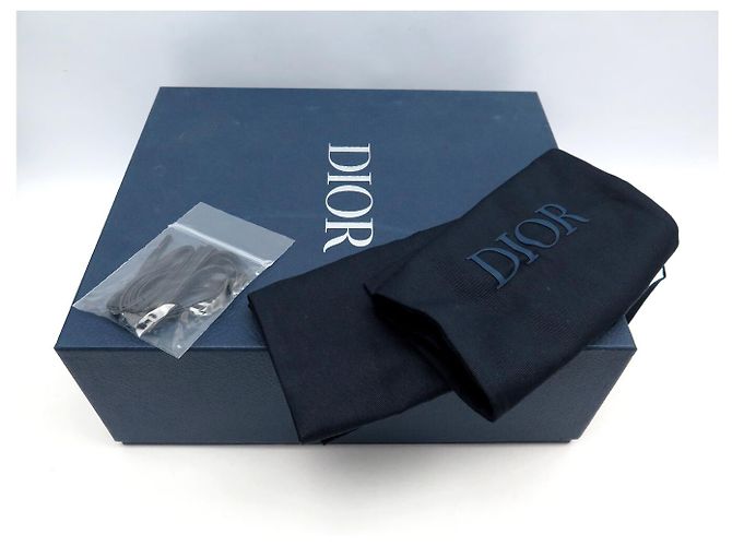 Autre Marque SAPATOS DIOR BATEAUX 3DE311ZHQ 41 IT 42 FR DERBY EM LONA OBLIQUE Preto - vista 12