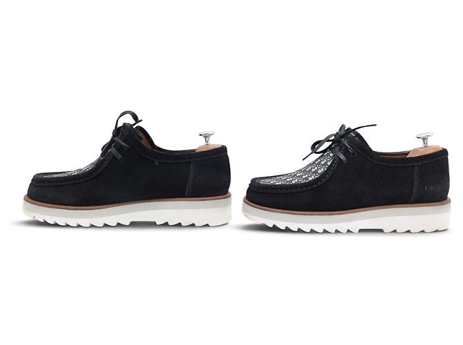 Autre Marque SAPATOS DIOR BATEAUX 3DE311ZHQ 41 IT 42 FR DERBY EM LONA OBLIQUE Preto - vista 2