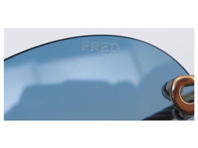 THE FRED FORCE 10 FG40079U SONNENBRILLE BLAUE GLÄSER METALL Golden - Ansicht 11