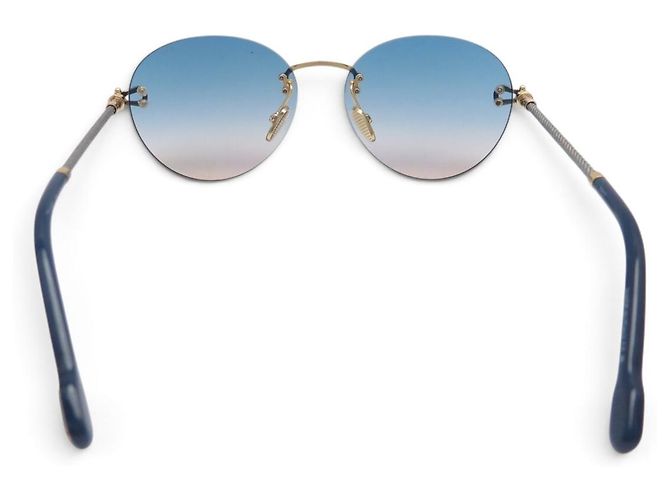 THE FRED FORCE 10 FG40079U SONNENBRILLE BLAUE GLÄSER METALL Golden - Ansicht 3