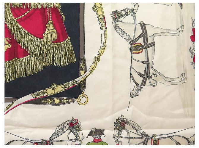 Hermès FOULARD VINTAGE HERMES HARNAIS A L'ANGLAISE H. GRYGKAR CARRE 90 IN SETA - vista 13