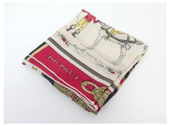 Hermès FOULARD VINTAGE HERMES HARNAIS A L'ANGLAISE H. GRYGKAR CARRE 90 IN SETA - vista 14