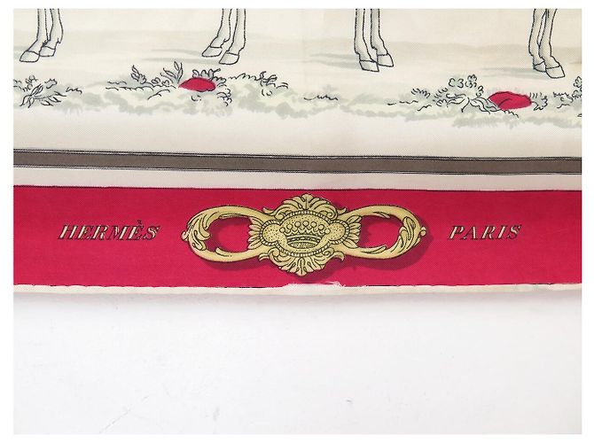 Hermès FOULARD VINTAGE HERMES HARNAIS A L'ANGLAISE H. GRYGKAR CARRE 90 IN SETA - vista 8