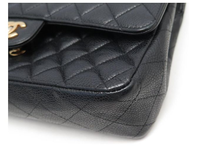 BORSA A MANO CHANEL TIMELESS CLASSIQUE MEDIUM A01112 IN PELLE CAVIAR NERA BAG 10300 Nero - vista 16