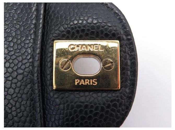 BORSA A MANO CHANEL TIMELESS CLASSIQUE MEDIUM A01112 IN PELLE CAVIAR NERA BAG 10300 Nero - vista 8