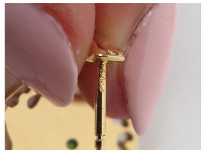 ORECCHINI CARTIER PANTHERE B8042500 PENDENTI ORO GIALLO 18K 15.1GR D'oro - vista 17