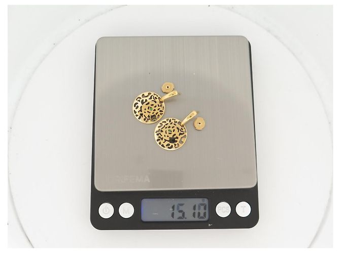 ORECCHINI CARTIER PANTHERE B8042500 PENDENTI ORO GIALLO 18K 15.1GR D'oro - vista 4