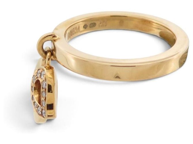 ANELLO PIAGET MAGIC GARDEN 53 DIAMANTI 0.12CT ORO GIALLO 18K 7.95GR GOLD RING D'oro - vista 2