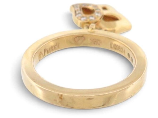 ANELLO PIAGET MAGIC GARDEN 53 DIAMANTI 0.12CT ORO GIALLO 18K 7.95GR GOLD RING D'oro - vista 3