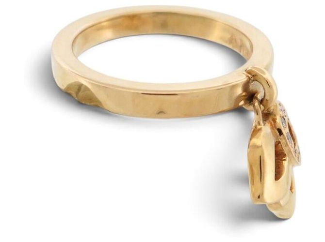 ANELLO PIAGET MAGIC GARDEN 53 DIAMANTI 0.12CT ORO GIALLO 18K 7.95GR GOLD RING D'oro - vista 4