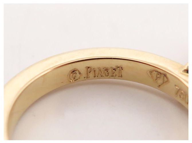 ANELLO PIAGET MAGIC GARDEN 53 DIAMANTI 0.12CT ORO GIALLO 18K 7.95GR GOLD RING D'oro - vista 8