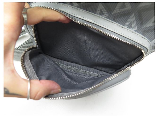 Christian Dior NEU DIOR MINI RIDER GÜRTELTASCHE DIAMOND GRAU CANVAS RUCKSACK GREY BAGPACK - Ansicht 11
