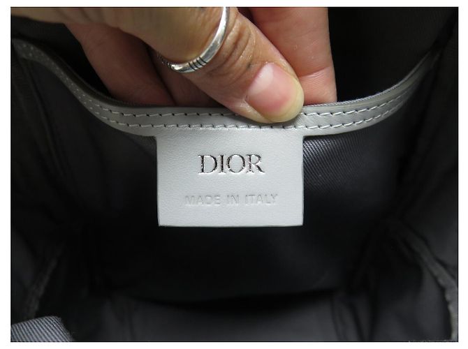 Christian Dior NEU DIOR MINI RIDER GÜRTELTASCHE DIAMOND GRAU CANVAS RUCKSACK GREY BAGPACK - Ansicht 13