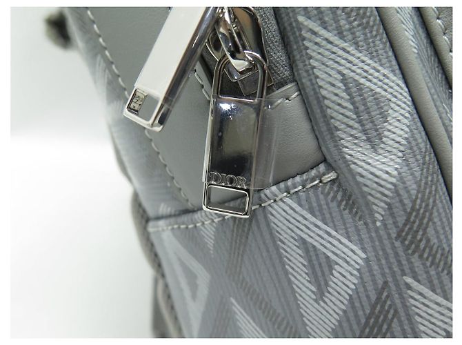 Christian Dior NEU DIOR MINI RIDER GÜRTELTASCHE DIAMOND GRAU CANVAS RUCKSACK GREY BAGPACK - Ansicht 6