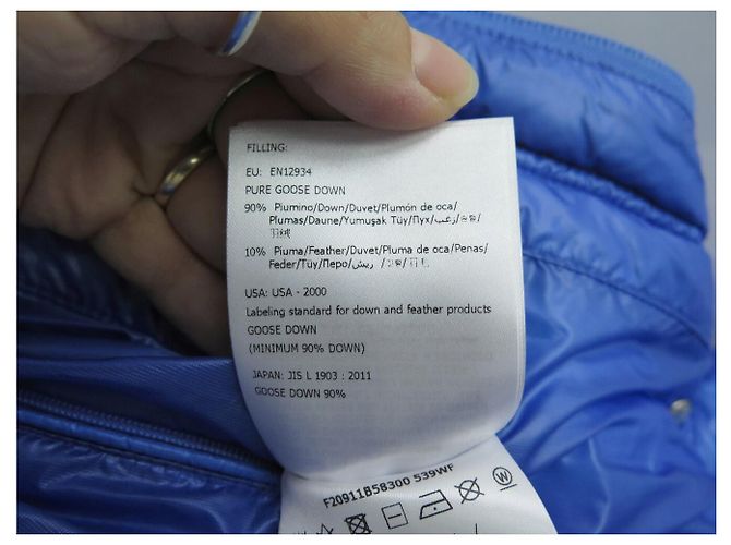 NUEVO MONCLER LAMENTIN DOWN JACKET CHAQUETA CON CAPUCHA T0 36 S ABRIGO AZUL JACKET - vista 10