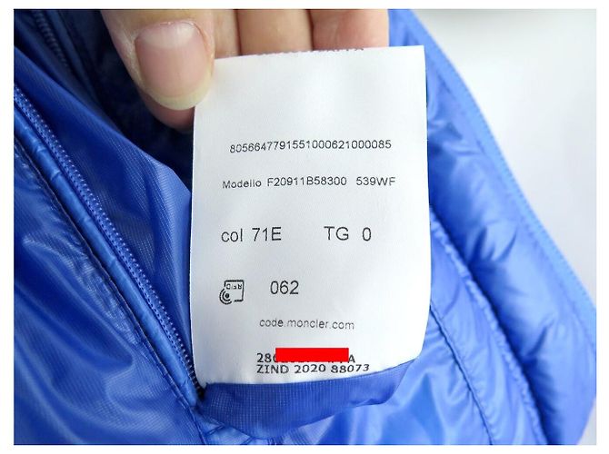 NUEVO MONCLER LAMENTIN DOWN JACKET CHAQUETA CON CAPUCHA T0 36 S ABRIGO AZUL JACKET - vista 12