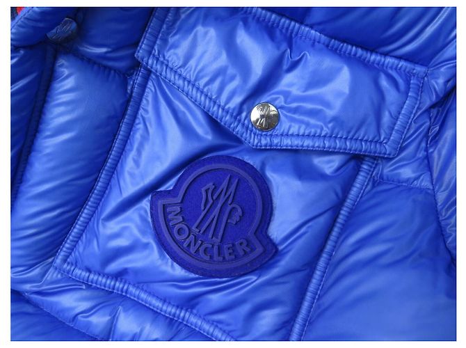 NUEVO MONCLER LAMENTIN DOWN JACKET CHAQUETA CON CAPUCHA T0 36 S ABRIGO AZUL JACKET - vista 17
