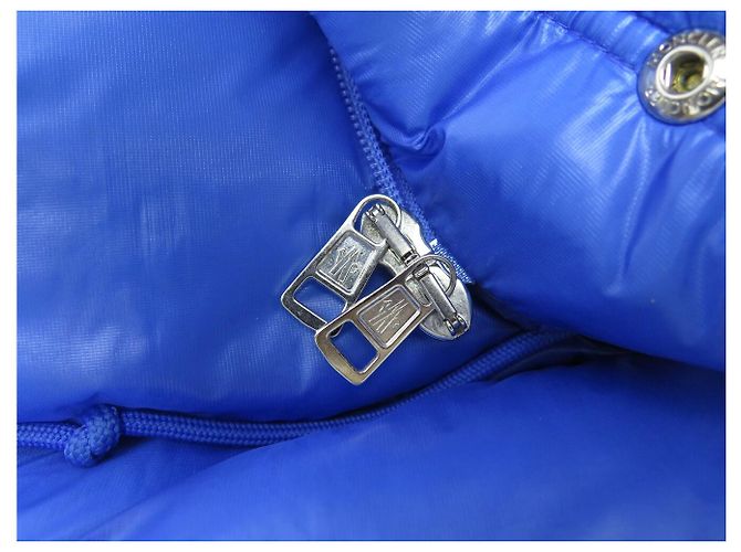 NUEVO MONCLER LAMENTIN DOWN JACKET CHAQUETA CON CAPUCHA T0 36 S ABRIGO AZUL JACKET - vista 18