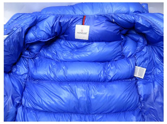 NUEVO MONCLER LAMENTIN DOWN JACKET CHAQUETA CON CAPUCHA T0 36 S ABRIGO AZUL JACKET - vista 4
