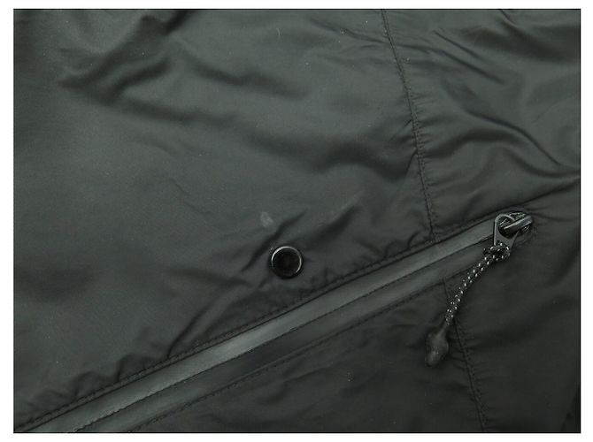 GIACCA MONCLER JUNICHI IMPERMEABILE CON CAPPUCCIO ANTIVENTO T1 38 M BLOUSON JACKET Nero - vista 15