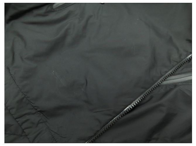 GIACCA MONCLER JUNICHI IMPERMEABILE CON CAPPUCCIO ANTIVENTO T1 38 M BLOUSON JACKET Nero - vista 17