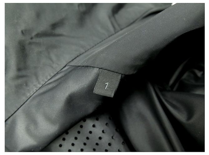 GIACCA MONCLER JUNICHI IMPERMEABILE CON CAPPUCCIO ANTIVENTO T1 38 M BLOUSON JACKET Nero - vista 5
