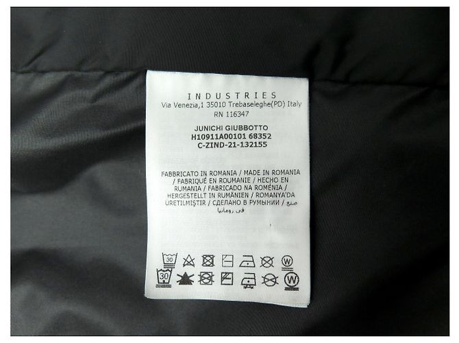 GIACCA MONCLER JUNICHI IMPERMEABILE CON CAPPUCCIO ANTIVENTO T1 38 M BLOUSON JACKET Nero - vista 7