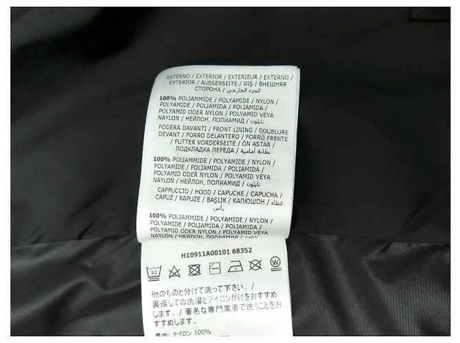 GIACCA MONCLER JUNICHI IMPERMEABILE CON CAPPUCCIO ANTIVENTO T1 38 M BLOUSON JACKET Nero - vista 8