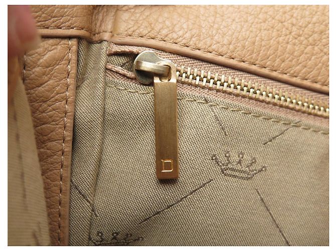 NUOVA BORSA A MANO DELVAUX LE LOUISE PIN PELLE CAMEL A TRACCOLLA Cammello - vista 11