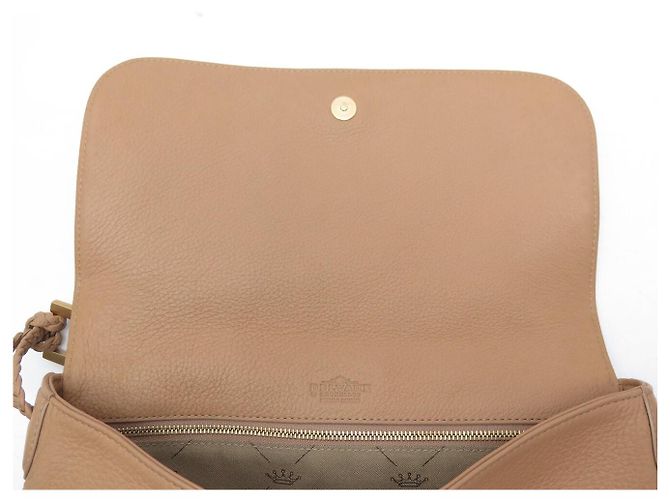 NUOVA BORSA A MANO DELVAUX LE LOUISE PIN PELLE CAMEL A TRACCOLLA Cammello - vista 7
