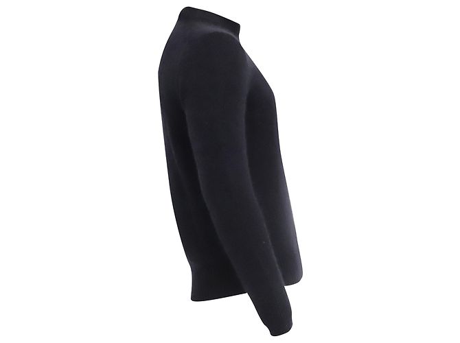 Tom Ford Strickpullover mit Stehkragen aus schwarzem Kaschmir - Ansicht 3