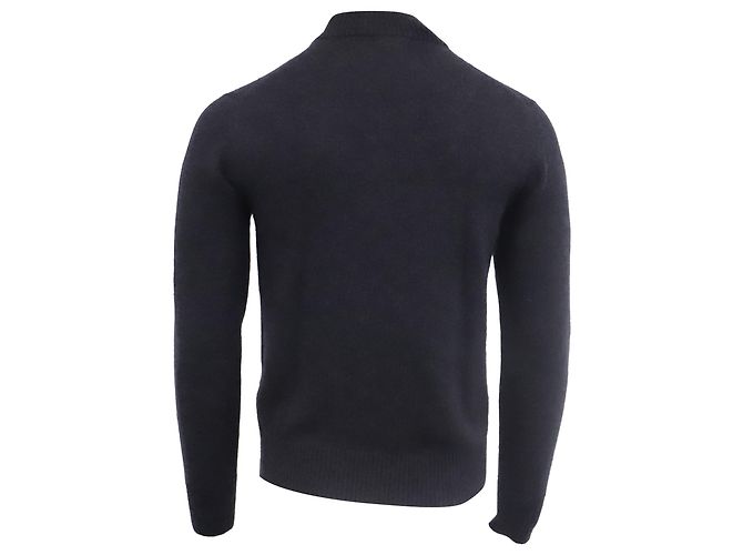 Tom Ford Strickpullover mit Stehkragen aus schwarzem Kaschmir - Ansicht 4
