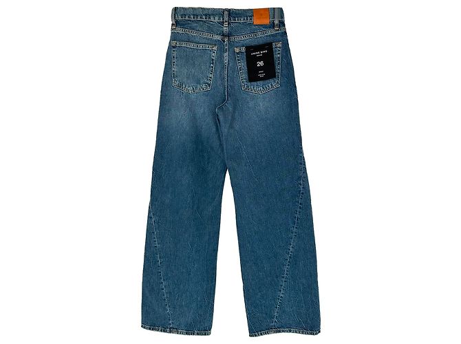 Jeans a gamba larga Anine Bing Briley in cotone blu - vista 2