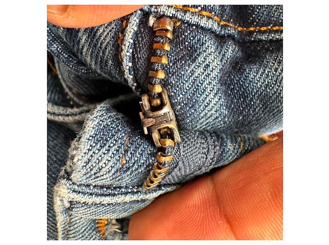 Jeans a gamba larga Anine Bing Briley in cotone blu - vista 5