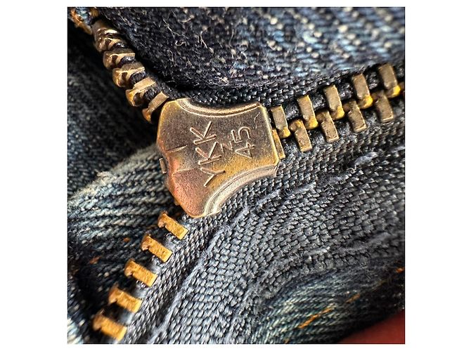 Jeans a gamba larga Anine Bing Briley in cotone blu - vista 6
