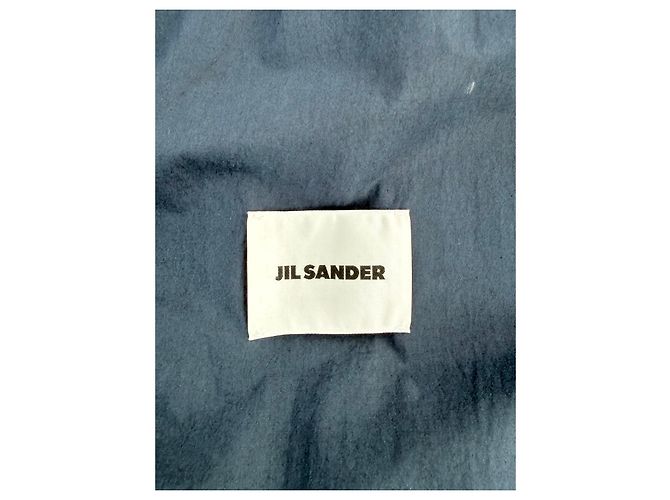 Trench con cintura Jil Sander in cotone blu navy - vista 11