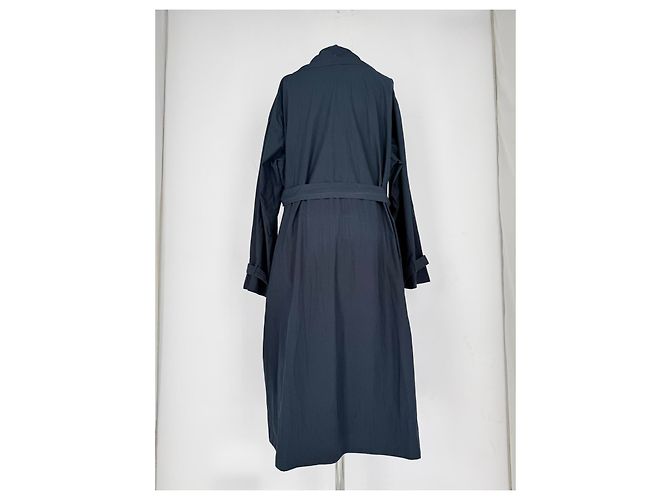 Trench con cintura Jil Sander in cotone blu navy - vista 13