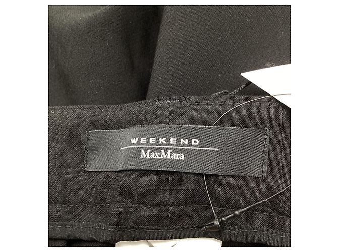 Max Mara Weeken Cropped-Hose aus schwarzem Polyester - Ansicht 6
